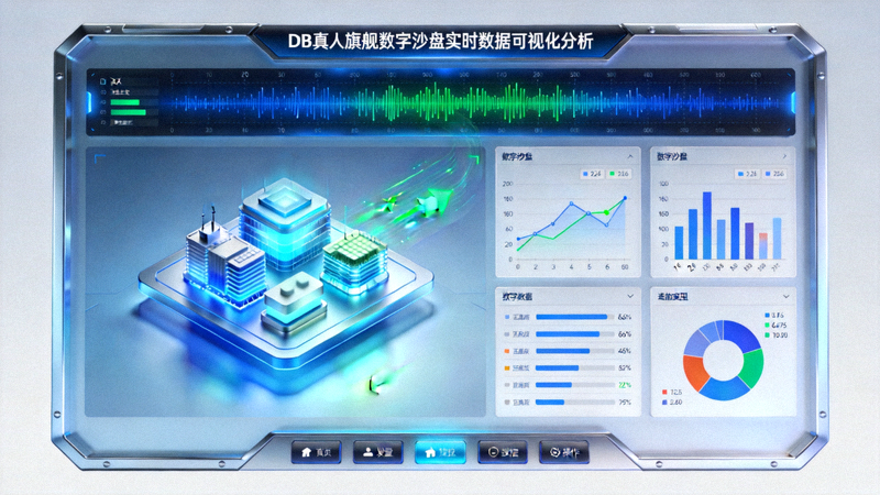 DB真人旗舰数字沙盘实时数据可视化分析界面